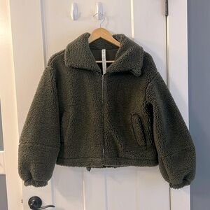 Lululemon cinchable fleece zip up jacket